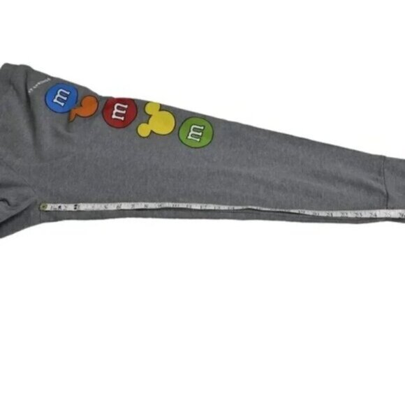 Disney Springs M&M Mickey Mouse Track Pants Joggers Sweatpants Gray Size Large - Picture 8 of 9